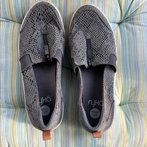 Ryka Charcoal Textured Slip-On Shoes